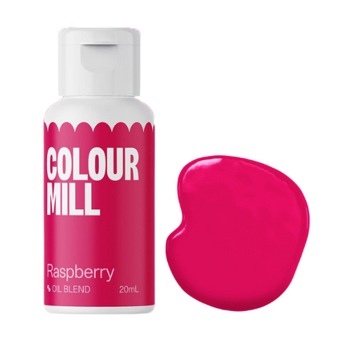colour mill olejová farba do čokolády rozpustná v tukoch raspberry 20ml
