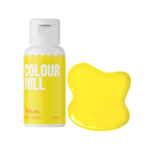 colour mill olejová farba do čokolády rozpustná v tukoch yellow 20ml
