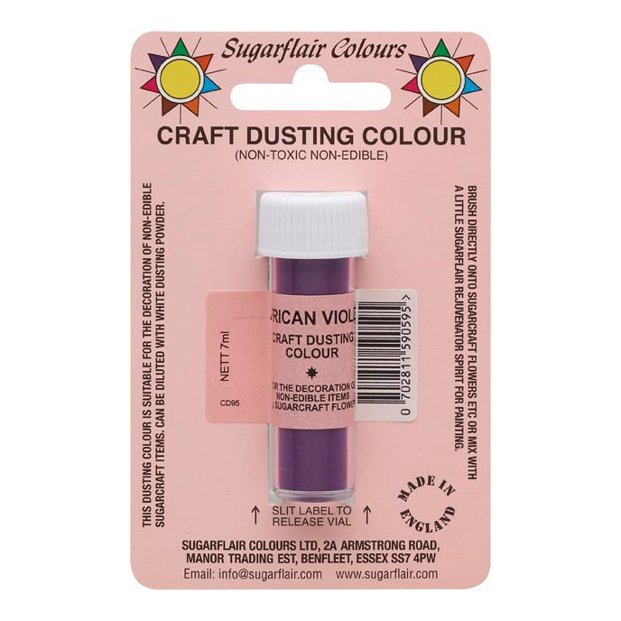 Sugarflair dekoračná farba african violet 7g