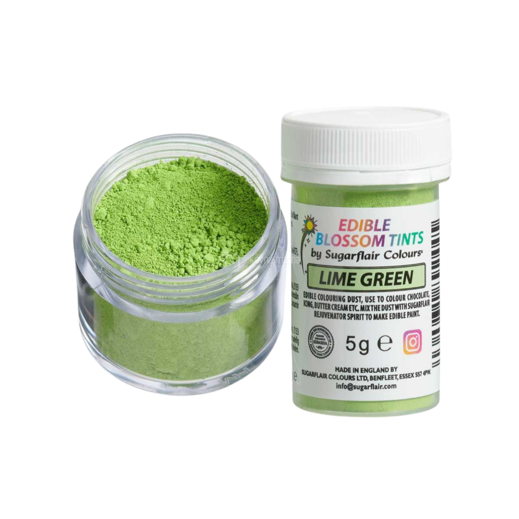 sugarflair jedlá prachová farba na dekorácie limetková lime green
