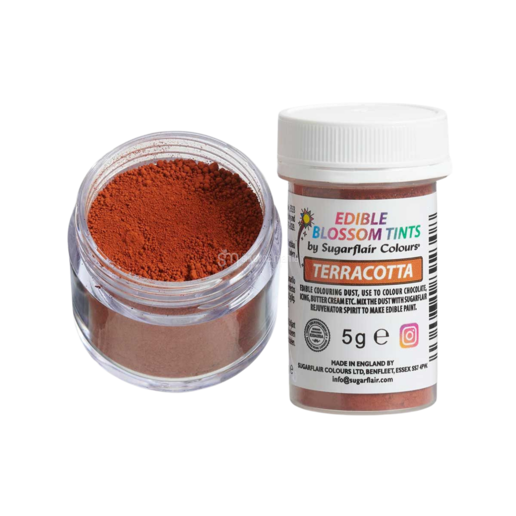 Jedlá prachová farba sugarflair tehlová terracotta