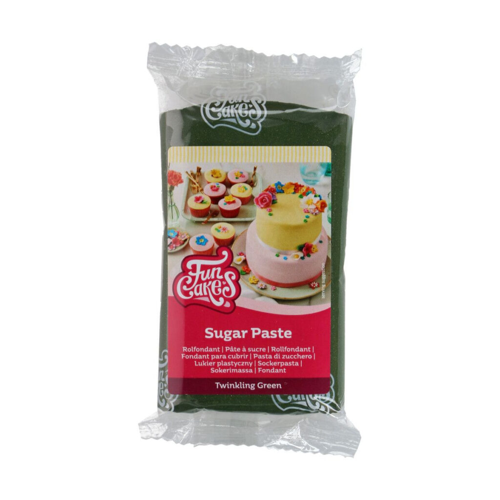 Poťahová poťahovacia hmota na tortu a cukrové ozdoby yummy zelená 250g