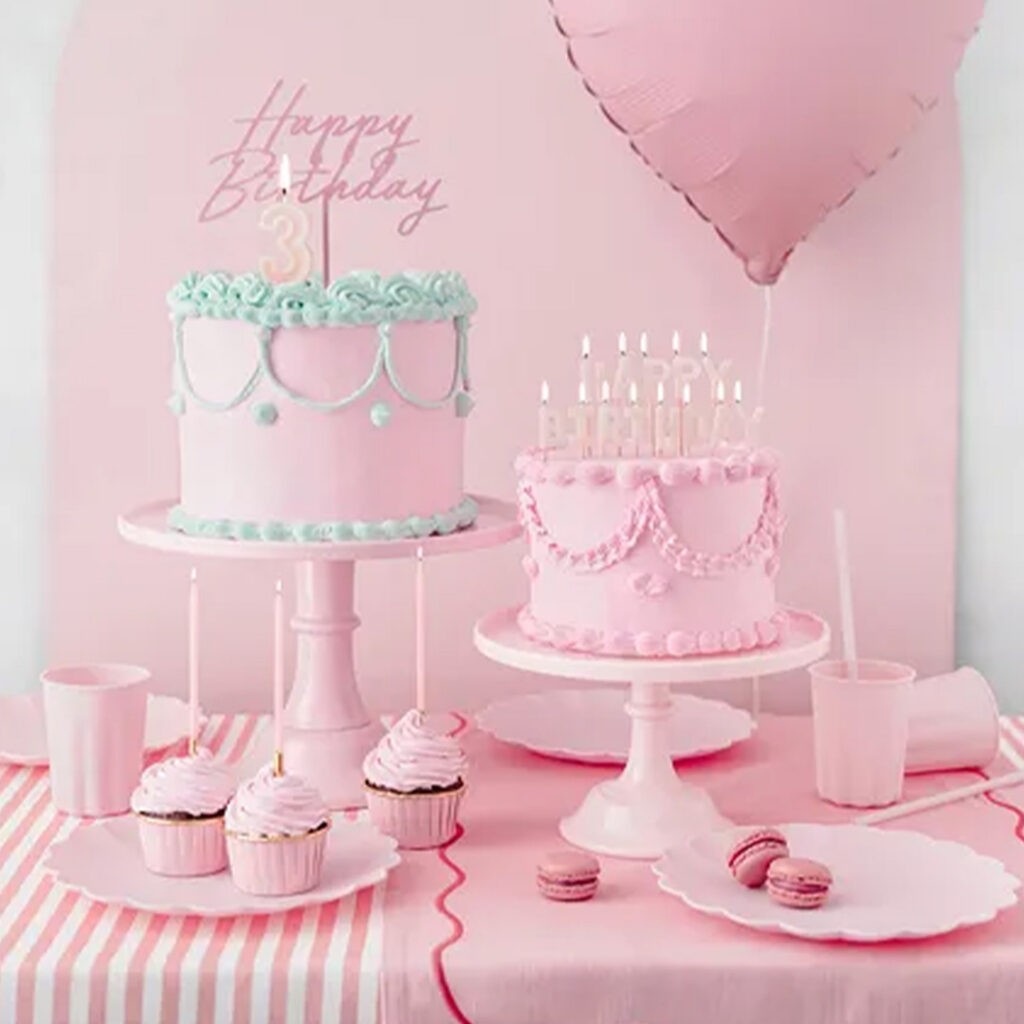 PD zápich Happy Birthday ružový – Obrázok 3