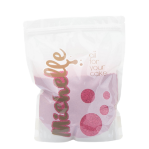 Cukrový posyp máčik yummy tmavo ružový na zákusky na tortu