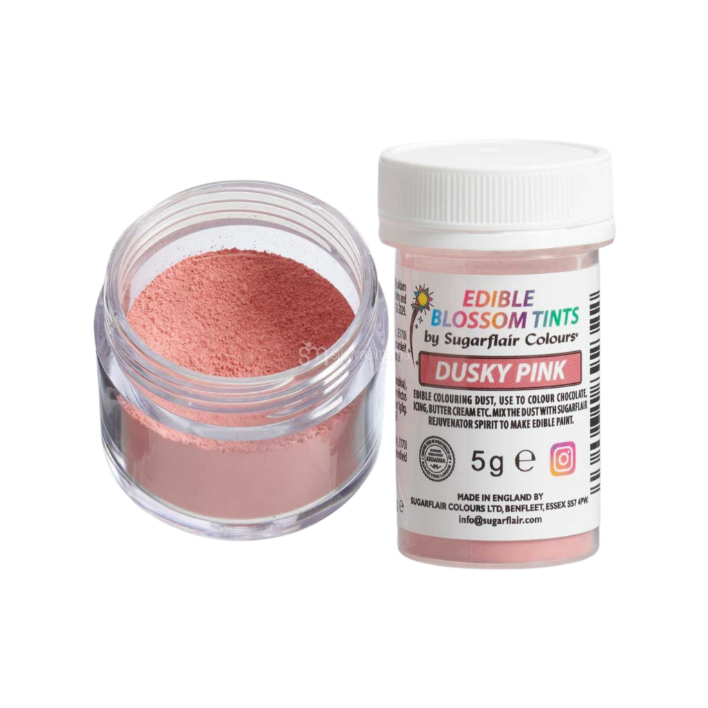 sugarflair jedlá prachová farba na tortu ružová dusky pink