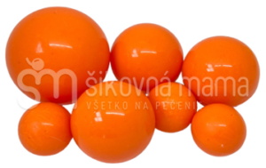 čokoládové yummy 3d gule na tortu oranžové