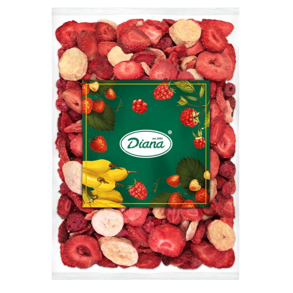 Ovocná zmes lyofilizovaná (banán, jahoda, malina)