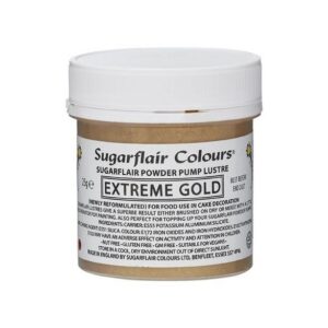Sugar flair zlatá prachová farba na tortu 25g
