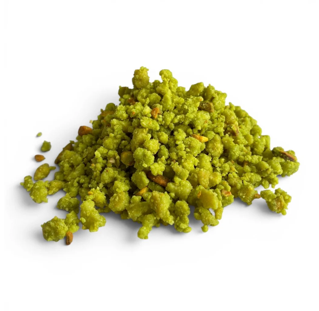 Drvené pistáciové sušienky s kúskami pistácií CRUMBLE PISTáCIA Master Martini