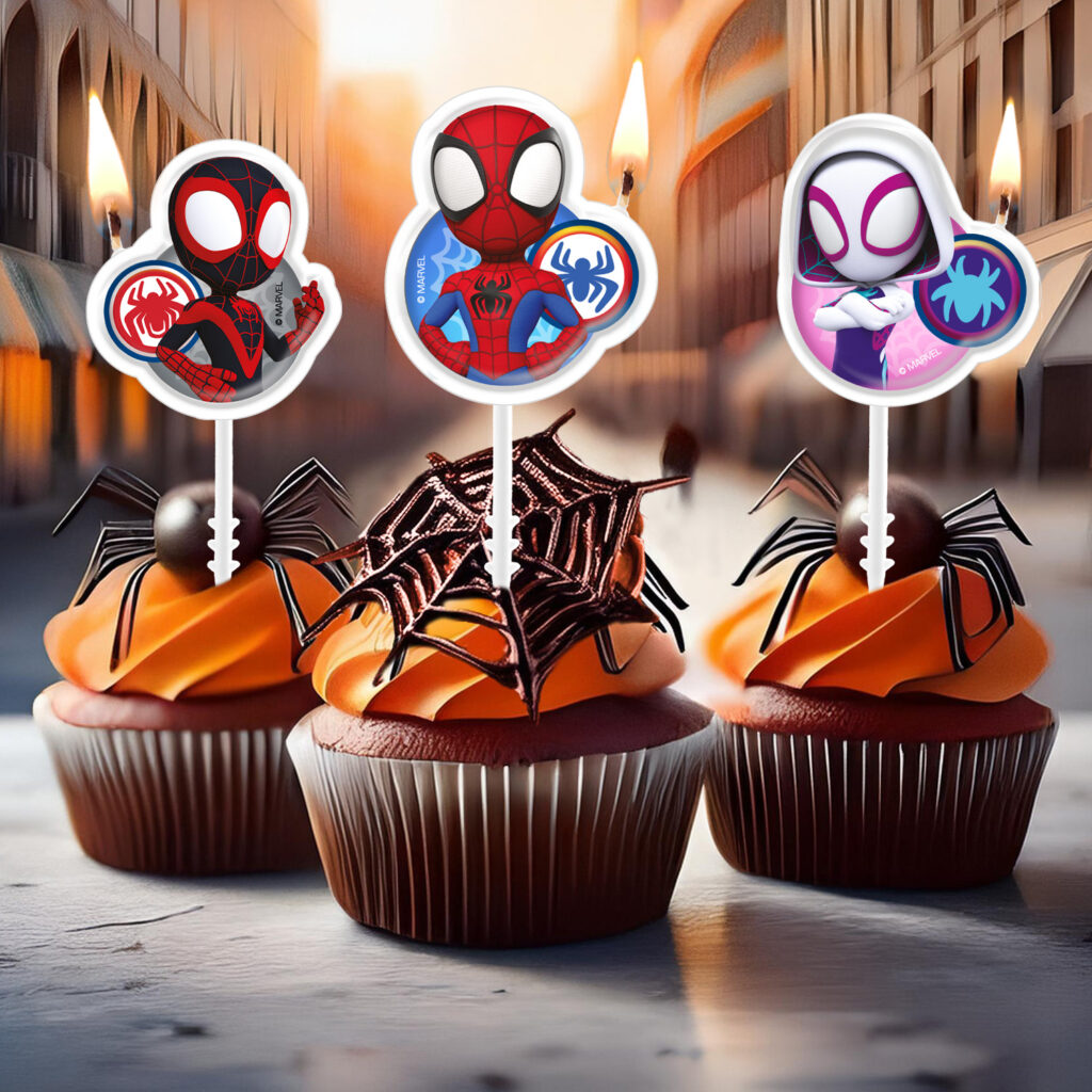 detské sviečky na tortu s motívom rozprávky Spidey and His Amazing Friends