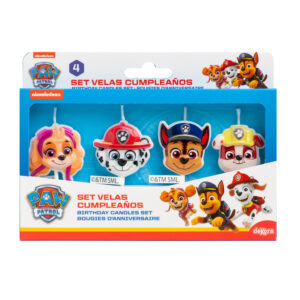 Veselé detské sviečky na tortu s motívom rozprávky PAW PATROL Výnimočne kvalitné spracovanie. 4ks v balení.
