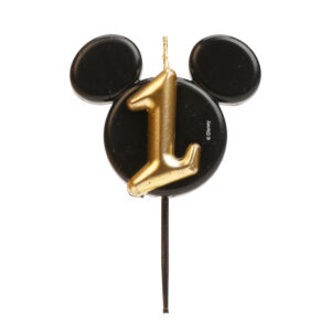 Trendy sviečka s motívom Mickey Mouse číslica 1