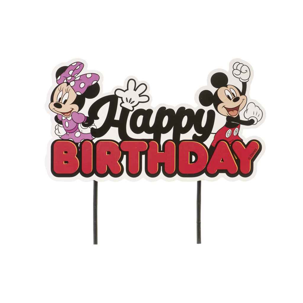 Papierový zápich na detskú tortu Mickey &Minnie