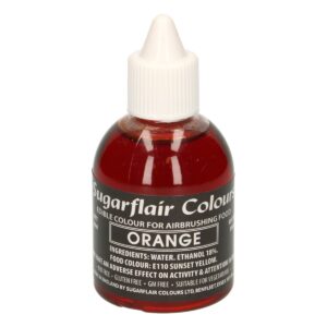 Sugarflair tekutá farba do airbrush Orange 60ml