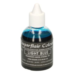 Sugarflair tekutá farba do airbrush Light Blue 60ml